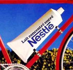 Publicité tube lait concentré sucré Nestlé années 80